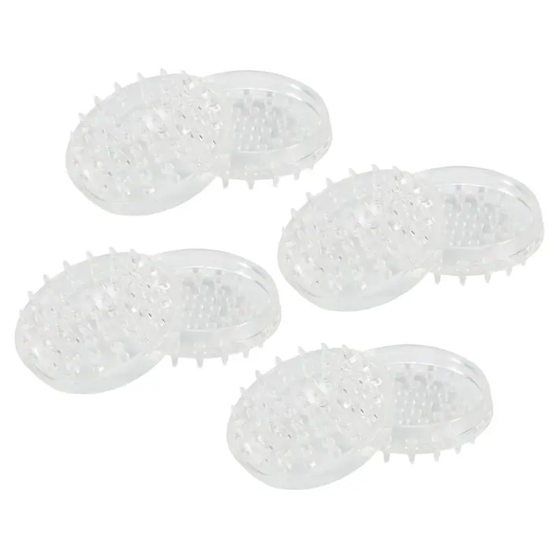 ABCA-Carpet Protectors 8Pcs Spiked Caster Cups Floor Saver Pads Clear Spiked Floor Castor Cups Spiked Furniture Cup