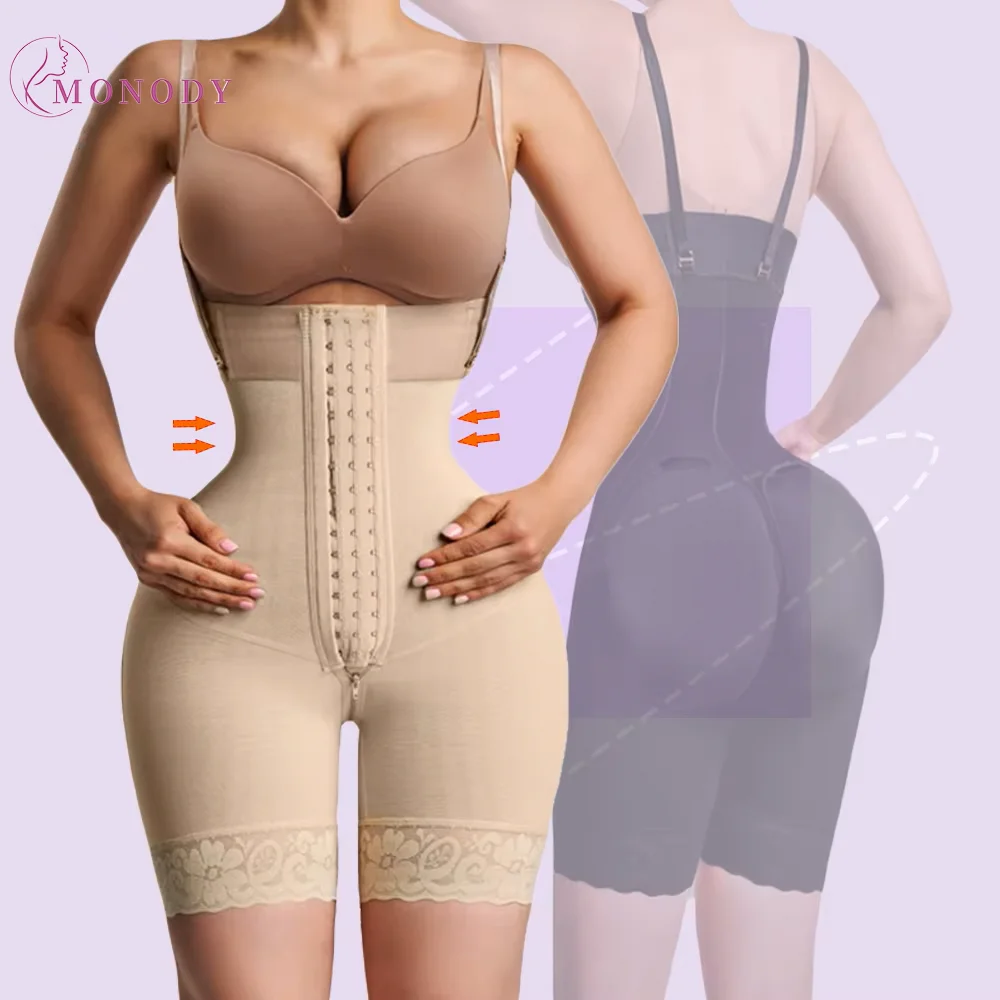 Women\'s Underwear Double High Compression Hourglass Girdle Waist Trainer Butt Lifter Post-operative Shorts Fajas Colombianas