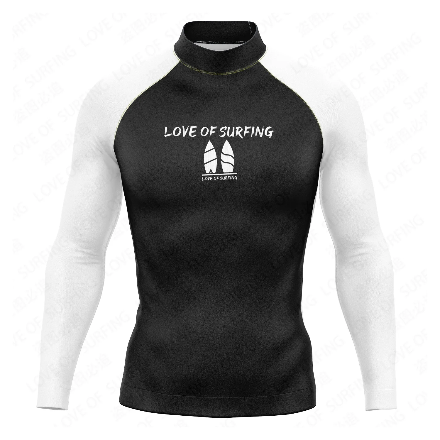 Rash Guards Summer Water Surfing Long Sleeve Surfing Suit Men\'s Quick Drying Fitness Suit Swimwear Lycra FabricPrintCustomizable