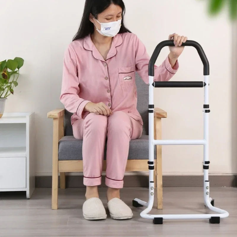 Solid The Elderly Get Up Aid, Help Frame, Household Bedside Armrest, Toilet Armrest, Standing Safe, No Punching And Anti-falling