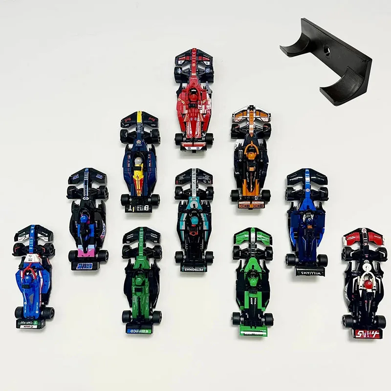 

Set of 10 Wall mount display stands For LEGO Speed Champions Ultimate Formula 1 10 cars, DIY Building Block Wall Display Bracket