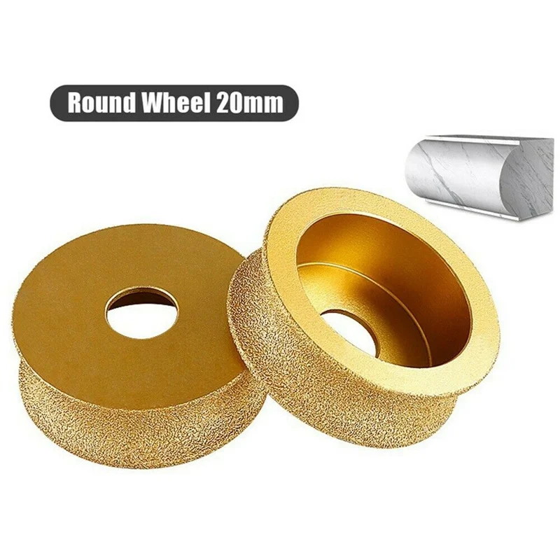 

ABTC-20Mm Thick Gold Brazed Diamond Angle Grinder Stone Grinding Wheel Used For Angle Grinder Grinding Wheel Tool Durable Easy T