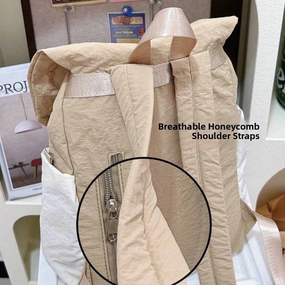 

Casual Waterproof Women Backpack Lightweight Large Capacity Student Schoolbag Preppy Style College Laptop Book Bag Cool Lady