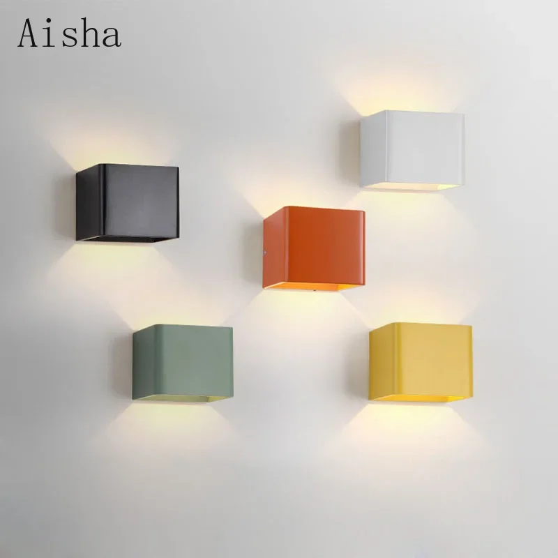 Modern Square Wall Lamp Minimalist Wall Light Corridor Staircase Bathroom Interior Decoration Wall Sconce LED Room Decoration