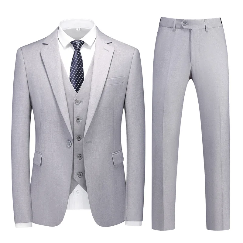 Jaqueta Slim Casual pequena para o noivo, Groomsmen Suit, negócio do casamento, L054