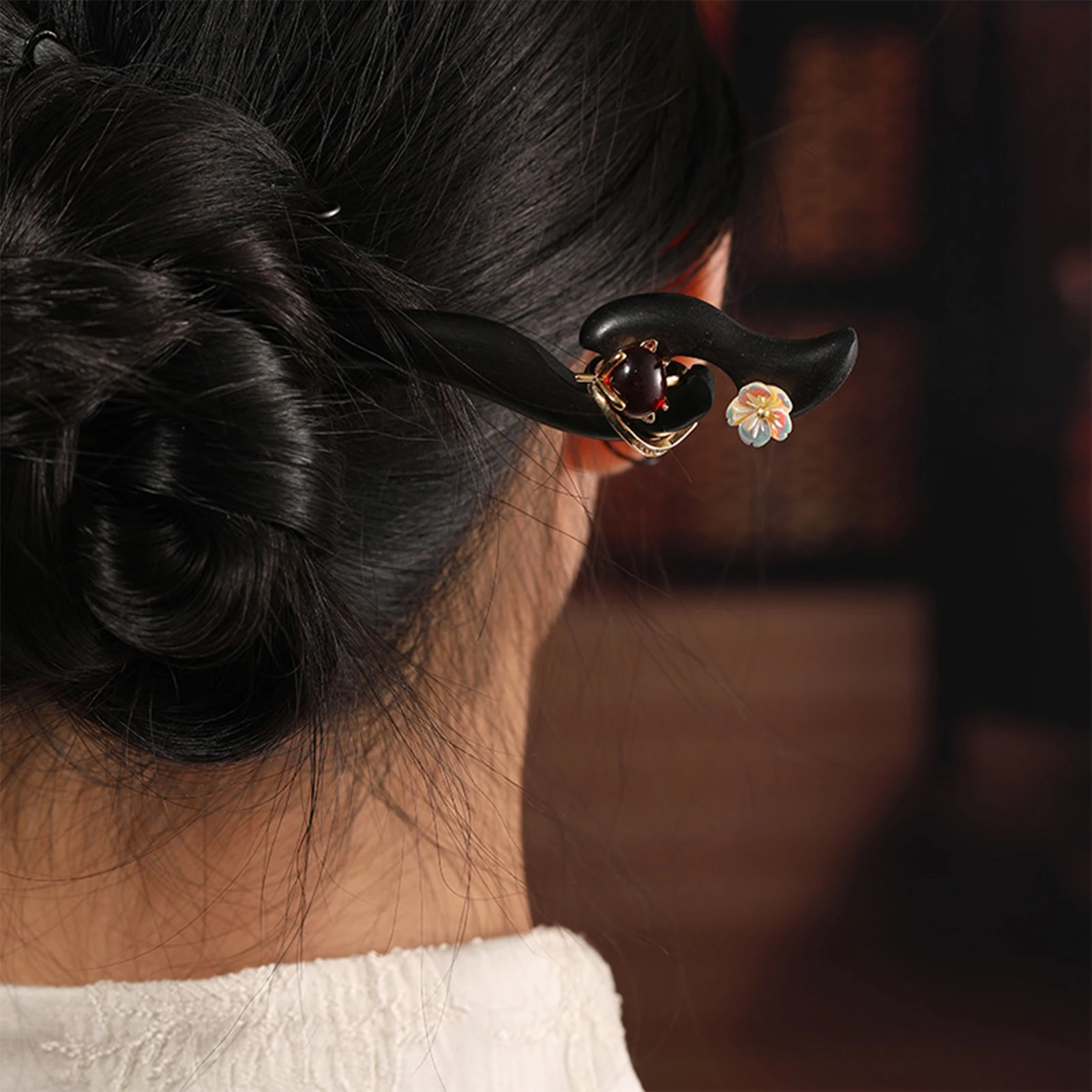 

Vintage Wooden Hairpin Retro Wood Hair Stick Forks Chinese Cheongsam Decor Hair Bun Jewelry Headdress Retro Hanfu Headwear