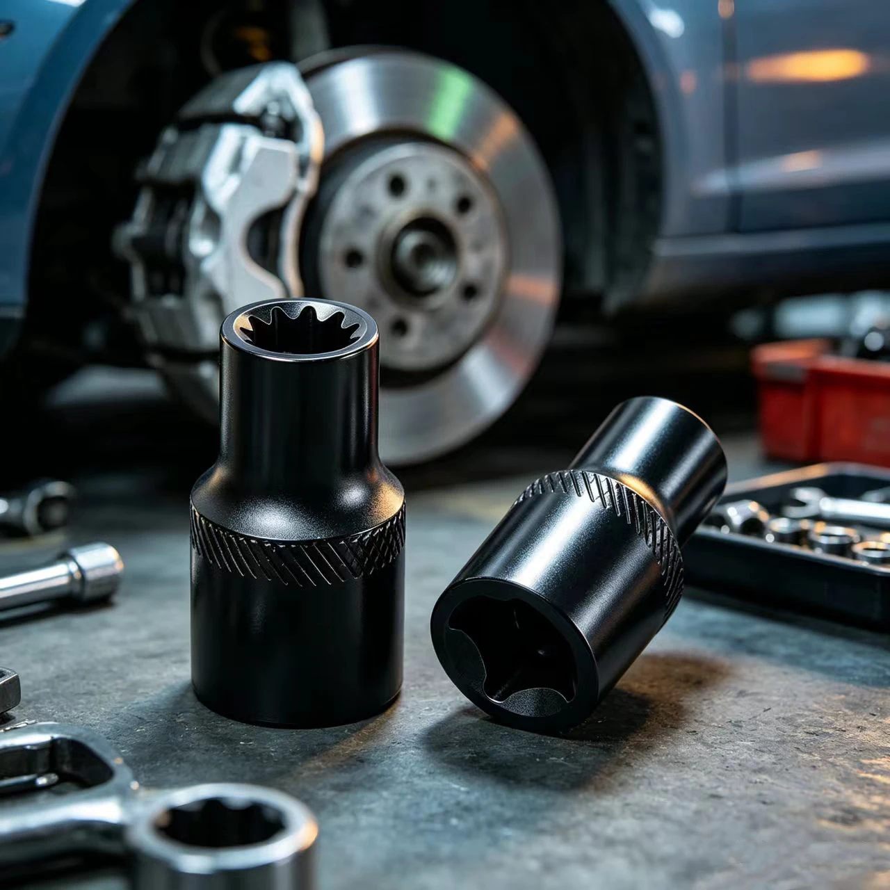 11 Tooth Truck Brake Caliper Socket 3/8 Drive For Volvo For Peterbilt For DAF Special Removal Sleeve Truck Brake Caliper Tool