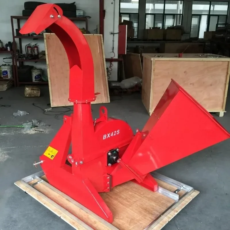 For 3 Point Hitch CE Approved Chinese Mini Tractor Pto Driven Portable for Bx42 Small Wood Chipper Wide Application