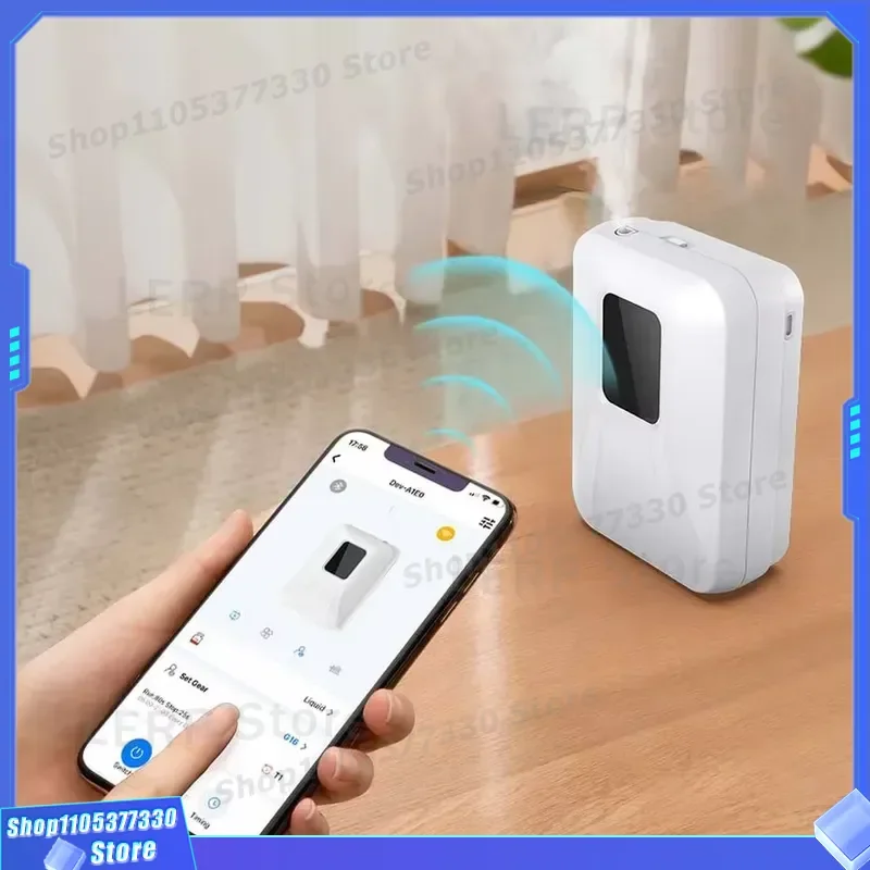 Mini WiFi Smart Aroma Diffuser for Home Essential Oils Ultrasonic Aromatherapy Machine Small Air Humidifier Quiet Desktop