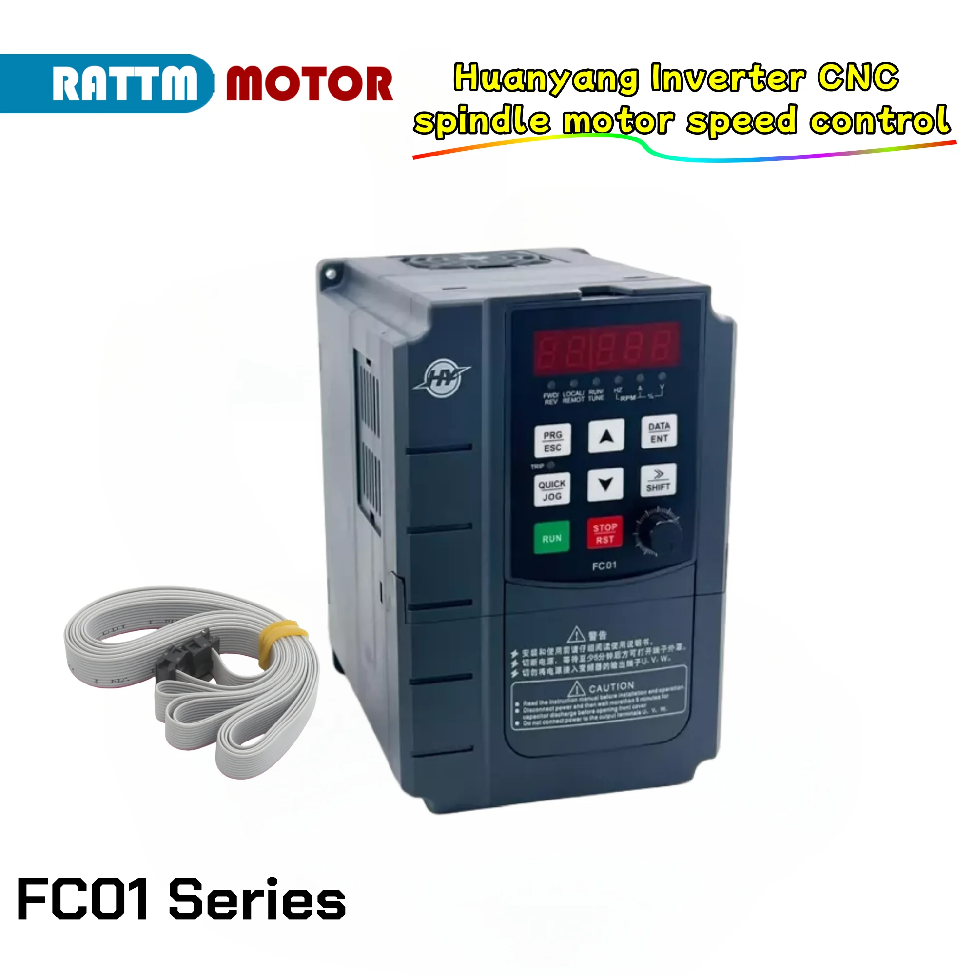 

Huanyang FC Series 220v 380V 2.2kw 1.5kw 0.75kw 400Hz Inverter CNC spindle motor speed control VFD Variable Frequency Drive