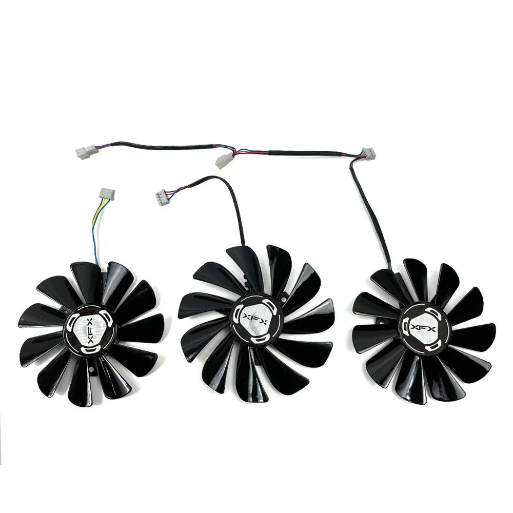 NEW 1SET CF1010U12S XFX RX 5600 XT 6GB GPU Fan，For XFX RX 5600 XT、RX 5700、RX 5700 XT Video card cooling fan