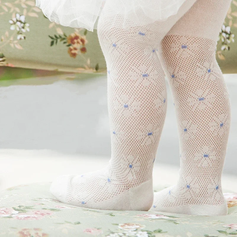 Baby Tights Cotton Cute Flower Kids Girl Tights Clothes Mesh Newborn Children Pantyhose Toddler Princess Stockings