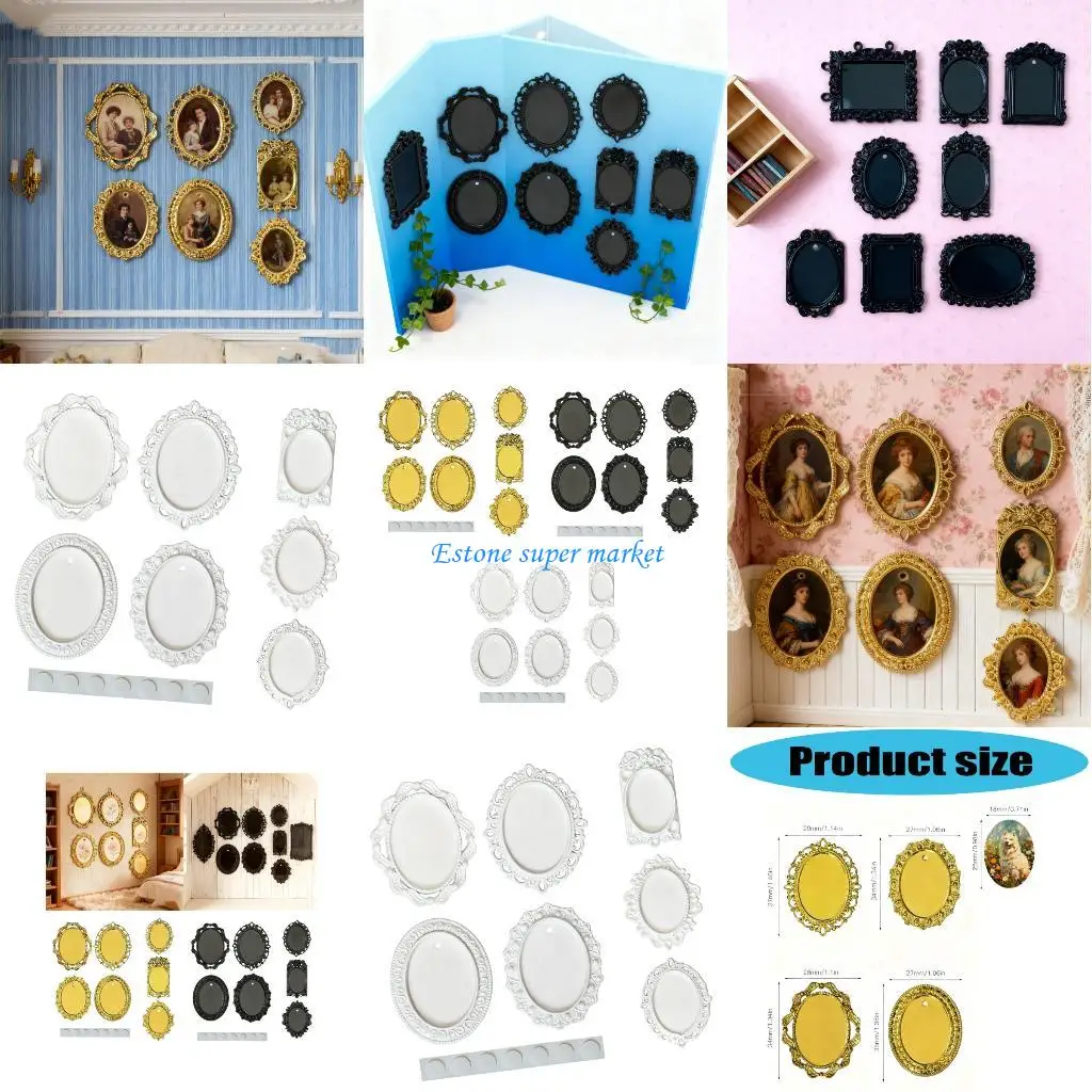 

090B 1/12 Miniature Decorative Frame Model Figure For Creative Craft Model Project