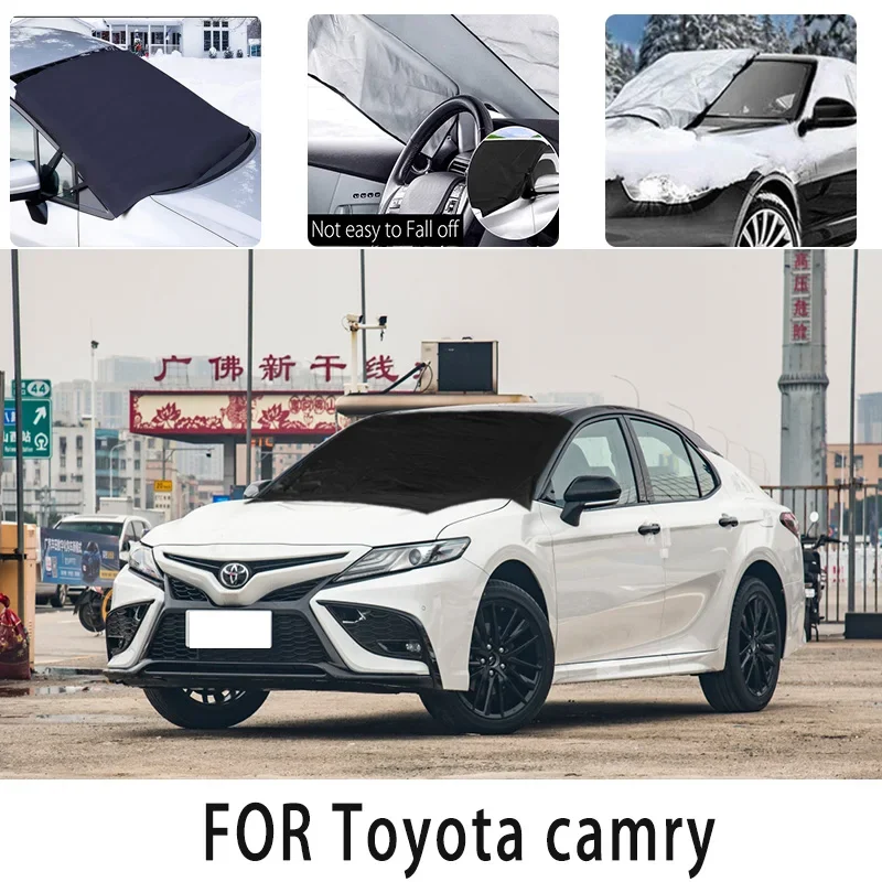 

Carsnow cover front coverfor Toyota camry snowprotection heat insulation shade Sunscreen wind Frost prevention car accessories