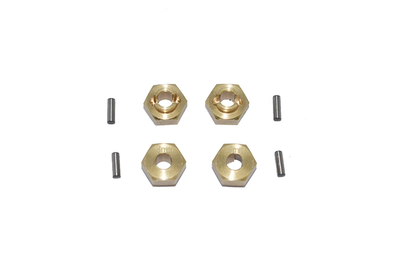GPM AXIAL 1/24 SCX24 Deadbolt Jeep Wrangler Jlu AXI00002  Brass Hex Adapters 3mm Thick