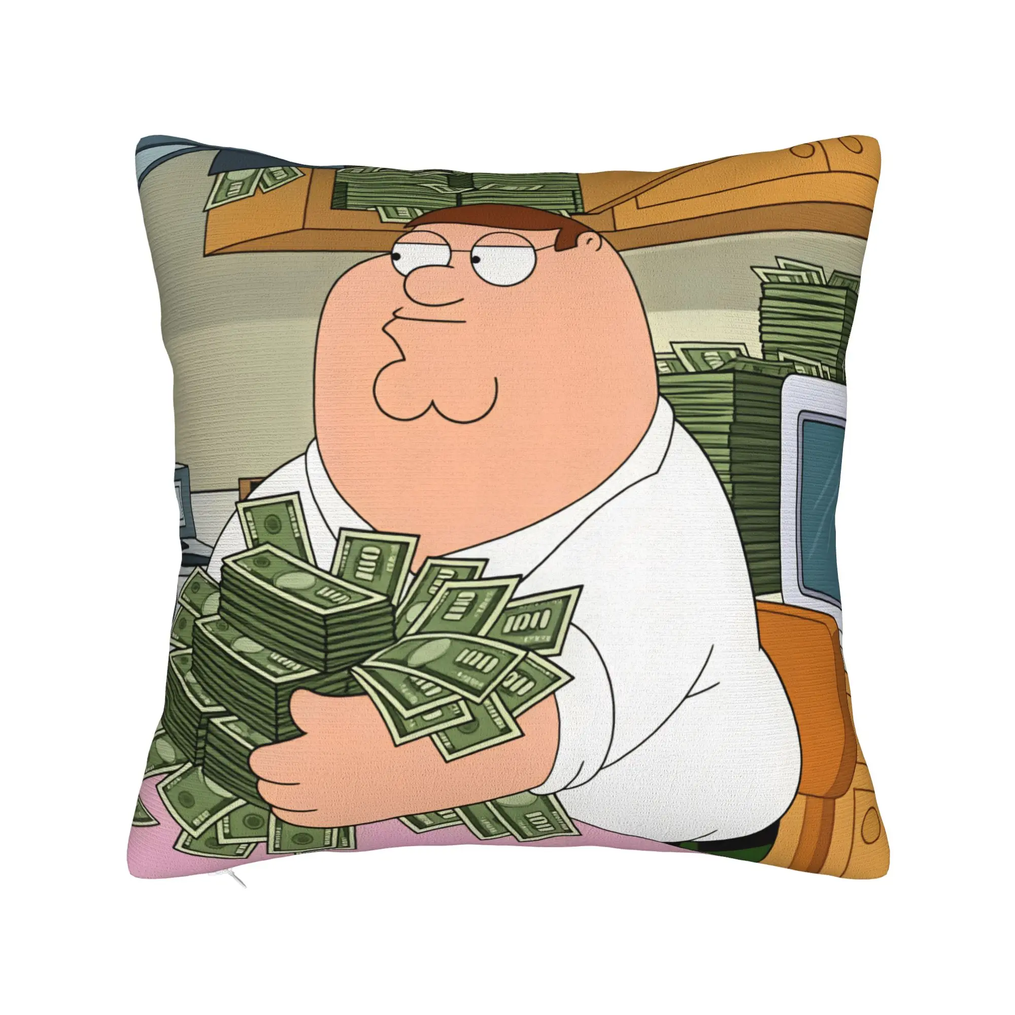 F-Family Funny Guys peter Pillow Case  Novelty Pillow Cover Print Pillowcases For Living Room Sofa