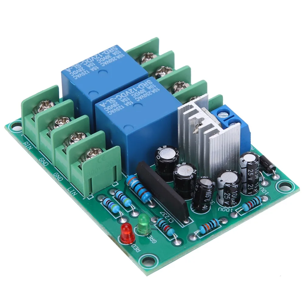 AC12‑18V Dual Channel Speaker Protection 10A Dual Channel Audio Amplifier Speaker Protector Speaker Circuit Board