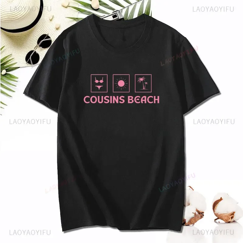 Team Conrad Cousin Beach The Summer I Turned Pretty Cotton T-Shirt Quick Drying T-shirt Korean Fashion Short Sleeve Tee Men