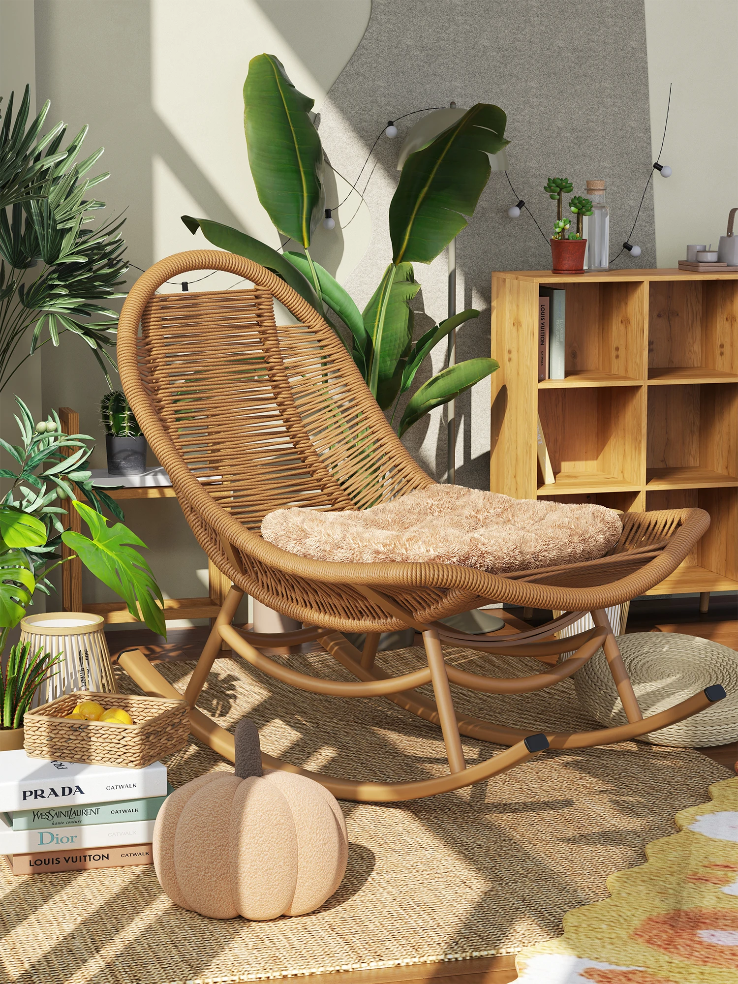 

Rocking Chair Recliner Adult Can Sleep Balcony Home casual Living Room