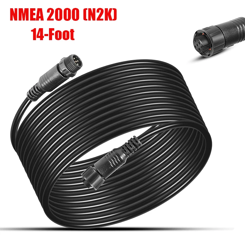 

NMEA 2000 (N2K) 14-Foot Drop Cable Backbone Cable Extension Cable Fit for Lowrance Simrad B&G Navico Garmin Networks