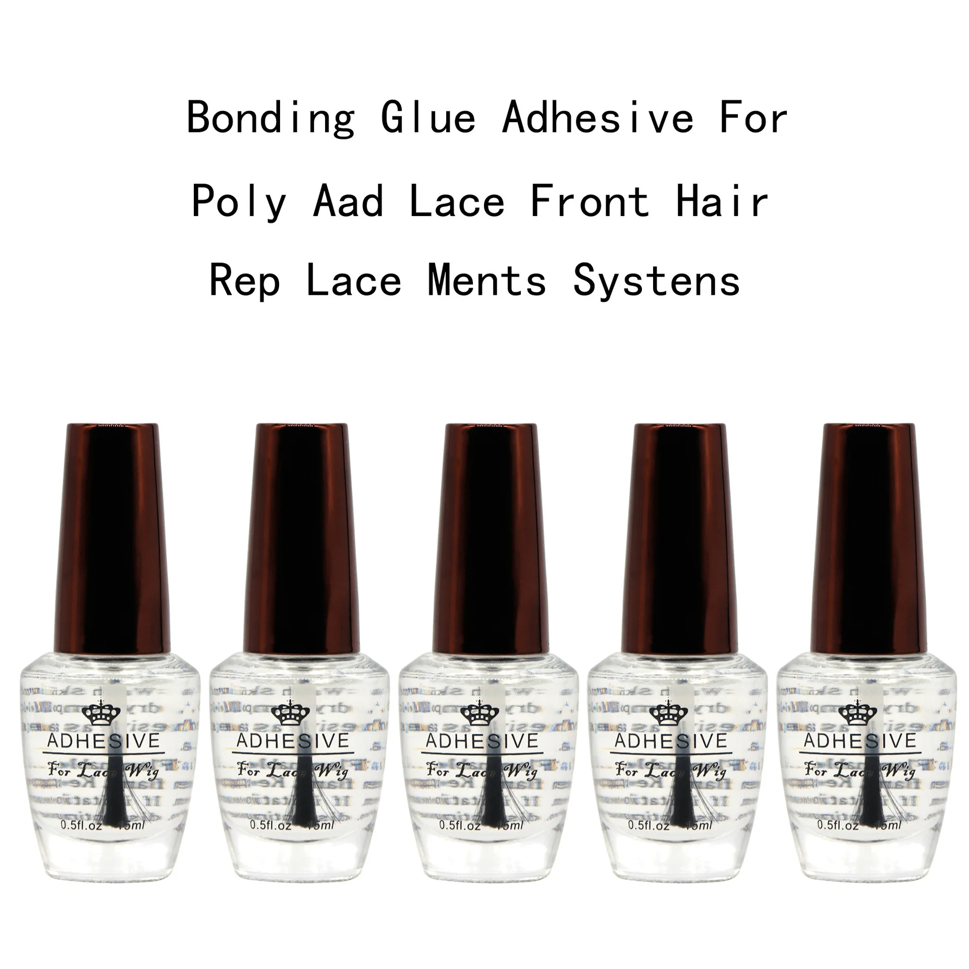 高品質レースフロント防水ウィッグ用ウィッグ接着剤、速乾性レースボンド強力接着透明レース接着剤（交換用）