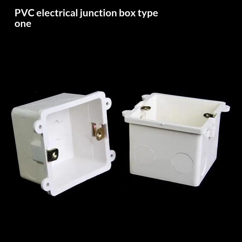 86 Type PVC Electrical Junction Box Assemble Design Sturdy Structure For Home Renovation Commercial Electrical Wiring