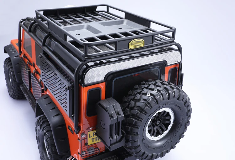 Rcクローラー車用リアルースキッドプレート、traxas、trx4、defender d110、diyパーツ、1、10 rc