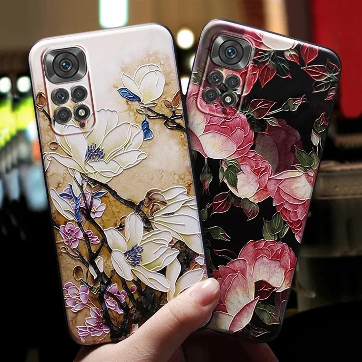 For Funda Xiaomi Redmi Note 12 11 10 Pro Plus Max Turbo 11S 10S 11Pro 11 10 S 12Pro Note12 5G 4G Global Case Cute 3D Phone Cover