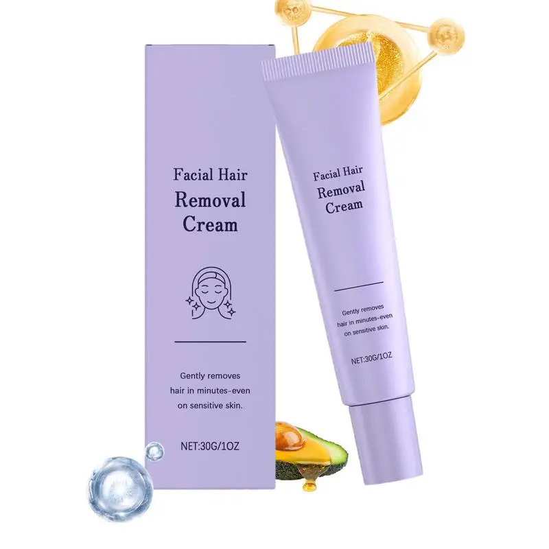 

1pcs Face Hair Remover for Delicate Areas Gentle and Soothing Facial Hair Removal Cream for Women
