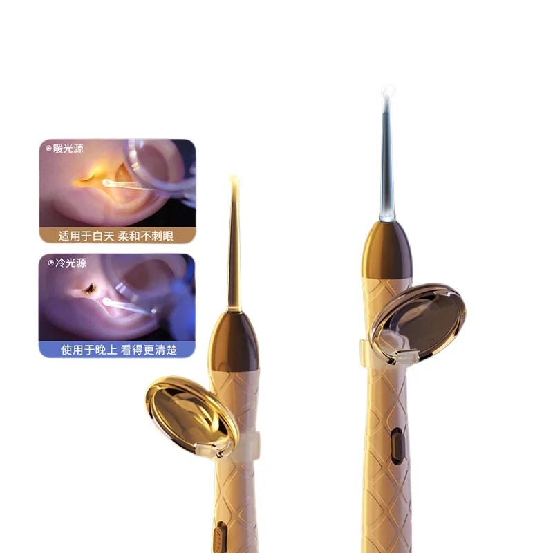 Glowing ear pick, wireless charging, visible silica gel, glowing nasal mucus clip and ear tweezers