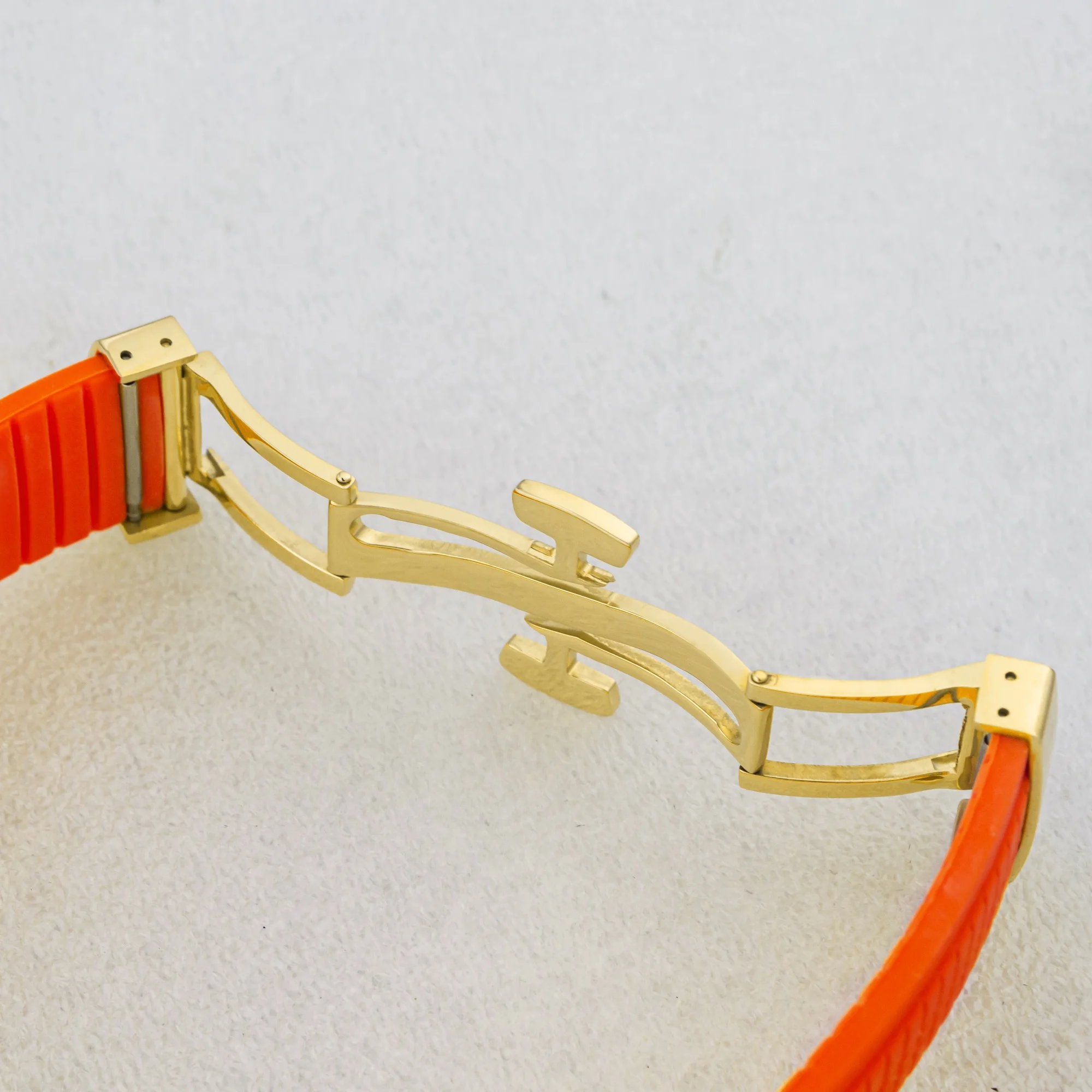 42mm Watch Gold Case Waterproof Case NH35 Case Stainless Steel Case Rubber Strap for Nautilus AQUANAUT NH35 NH36 Movement Parts