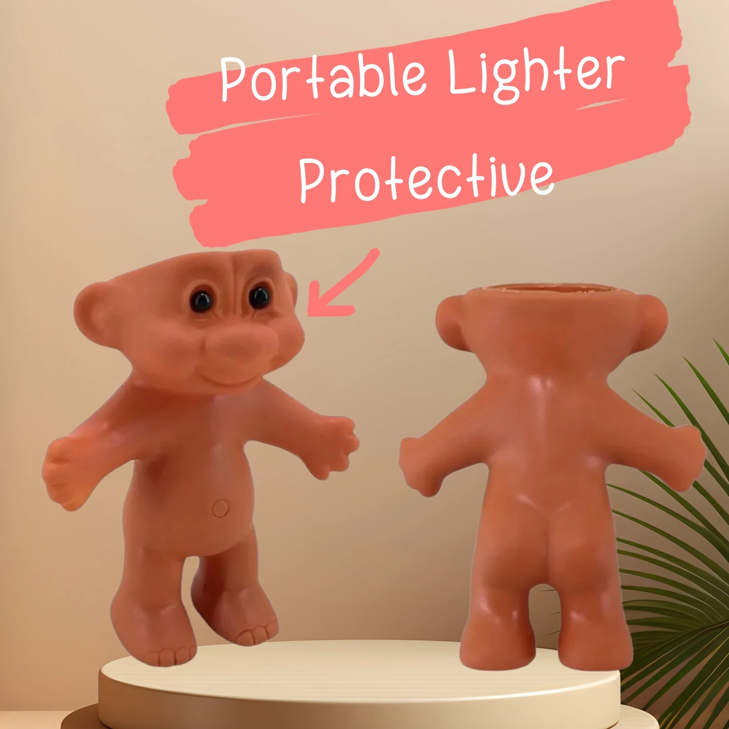 1/50PC Portable Silicone Protective Shell Cute Troll Doll Light Holder Cute Anti Fall  Storage Case Accessories