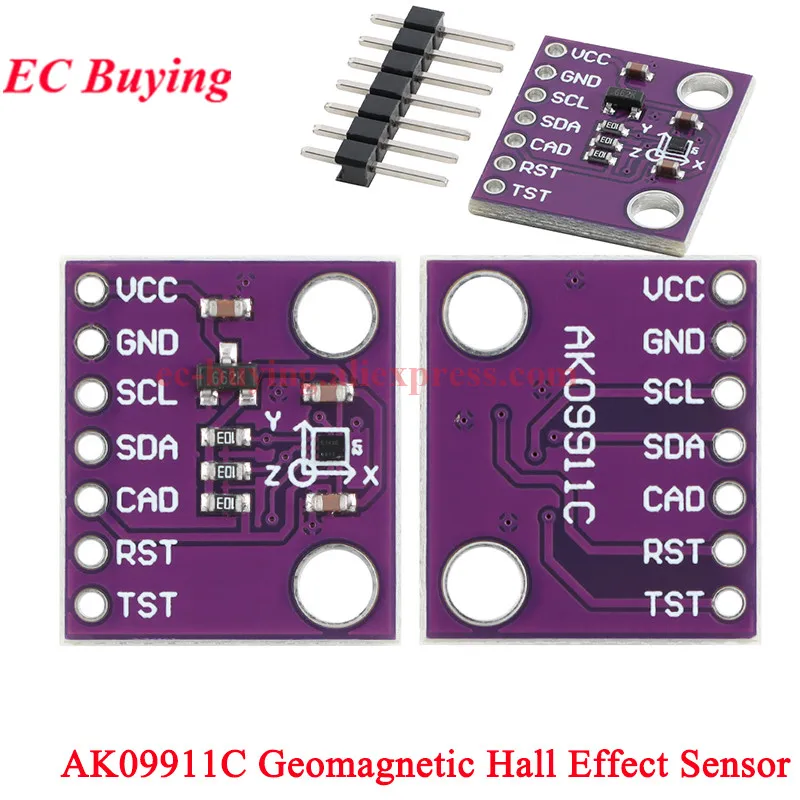 5 Stück/1 Stück AS5600 Magnetisches Encoder-Modul TLE5012 MT6701 MT6816 MT6826S AK09911C 3144E Hall-Sensor Induktionssteuerung Türschalter – Detail 22