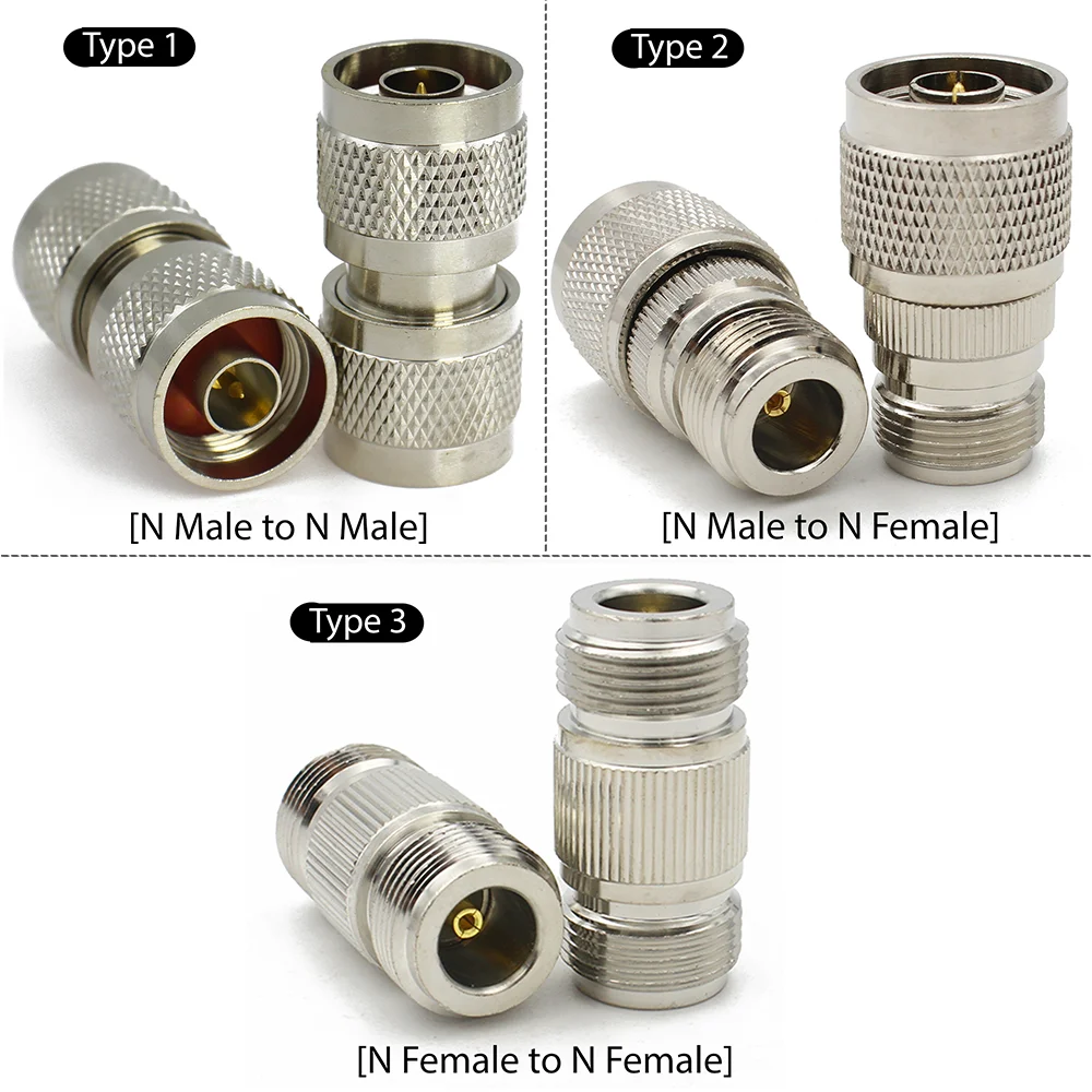 L16 N Type Male Plug To N Male Plug Straight Connector N Female Jack to Female Jack RF Adapter Coax Fast Delivery High Quality
