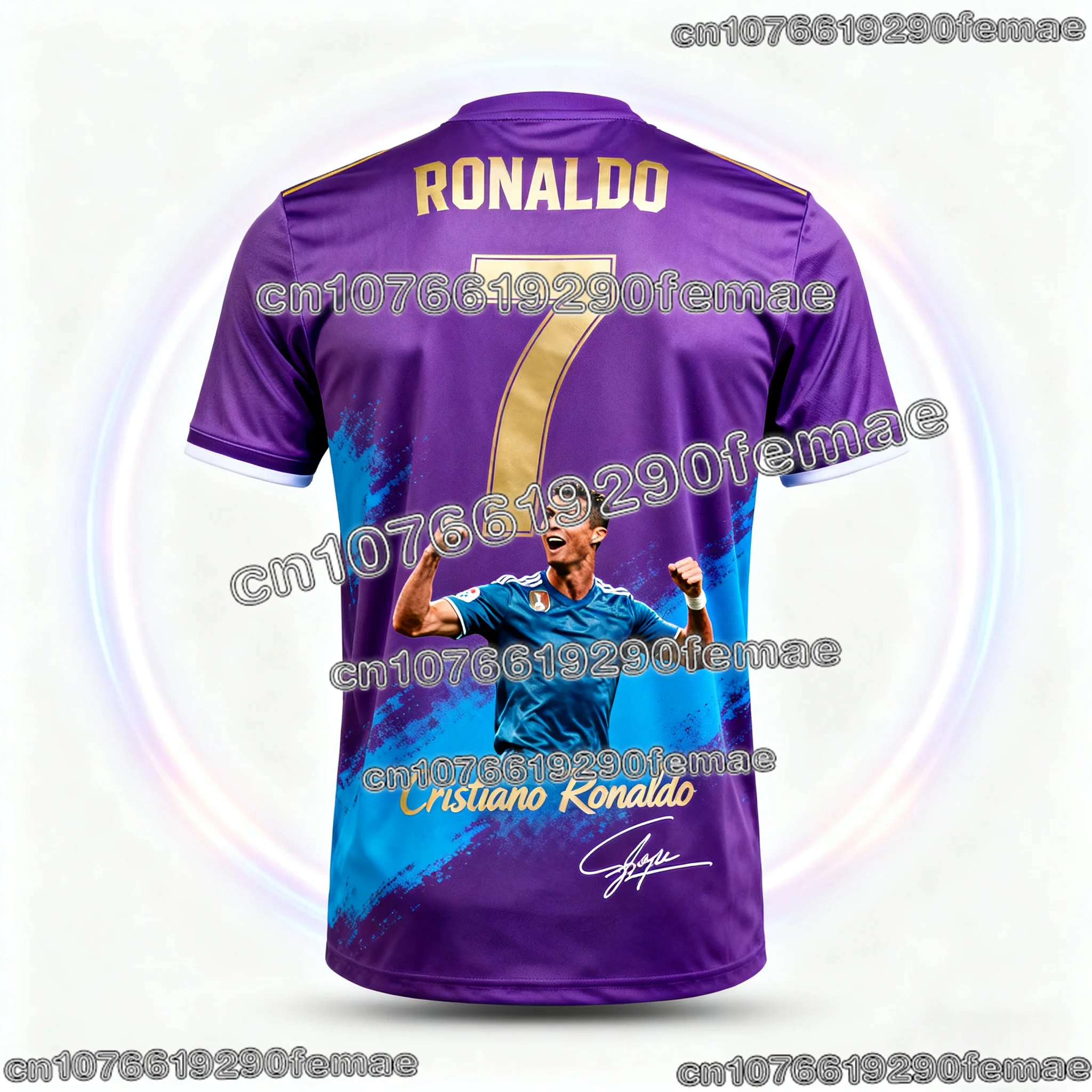 2026 ChatGPT AI رونالدو # 7 تي شيرت جيرسي لكرة القدم للبالغين والأطفال، تي شيرت صيفي لتدريب كرة القدم، قميص رياضي كاجوال قابل للتنفس