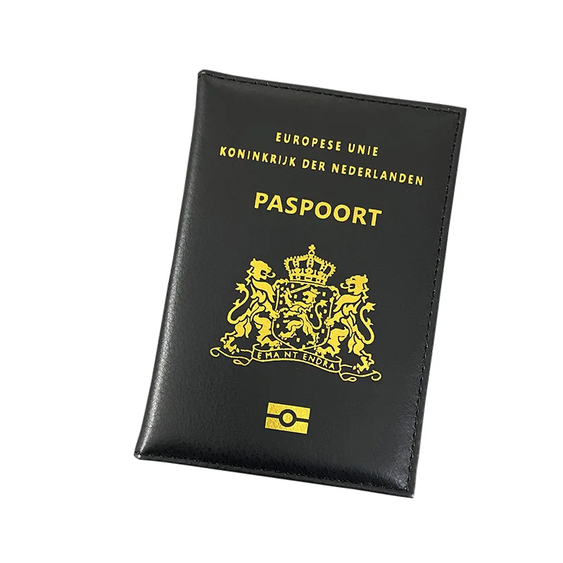 Copertina del passaporto olandese donna simpatica custodia per passaporto in pelle Pu rosa custodia per passaporto olandese da viaggio passaporto