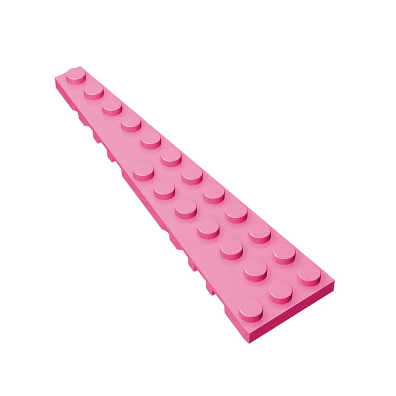 Gobricks 10PCS 47397 Wedge Plate 12 x 3 LeftBuilding Blocks Parts  MOC DIY Education Build Educational Toys  Brick For Children