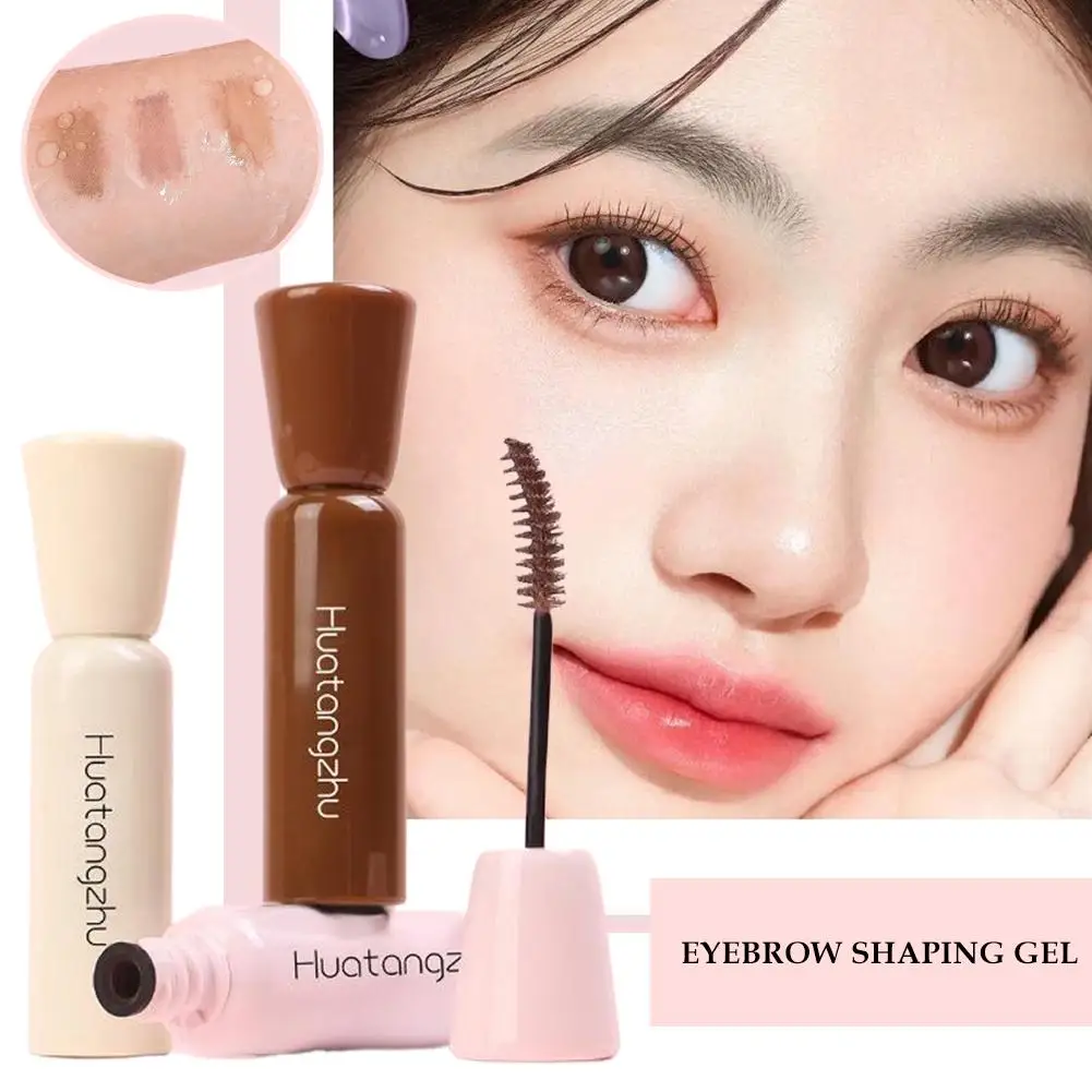 Crema per lo styling delle sopracciglia in gel impermeabile duraturo Trasparente semi-permanente per sopracciglia Trucco di bellezza Potenziatore naturale trasparente per sopracciglia ﻿