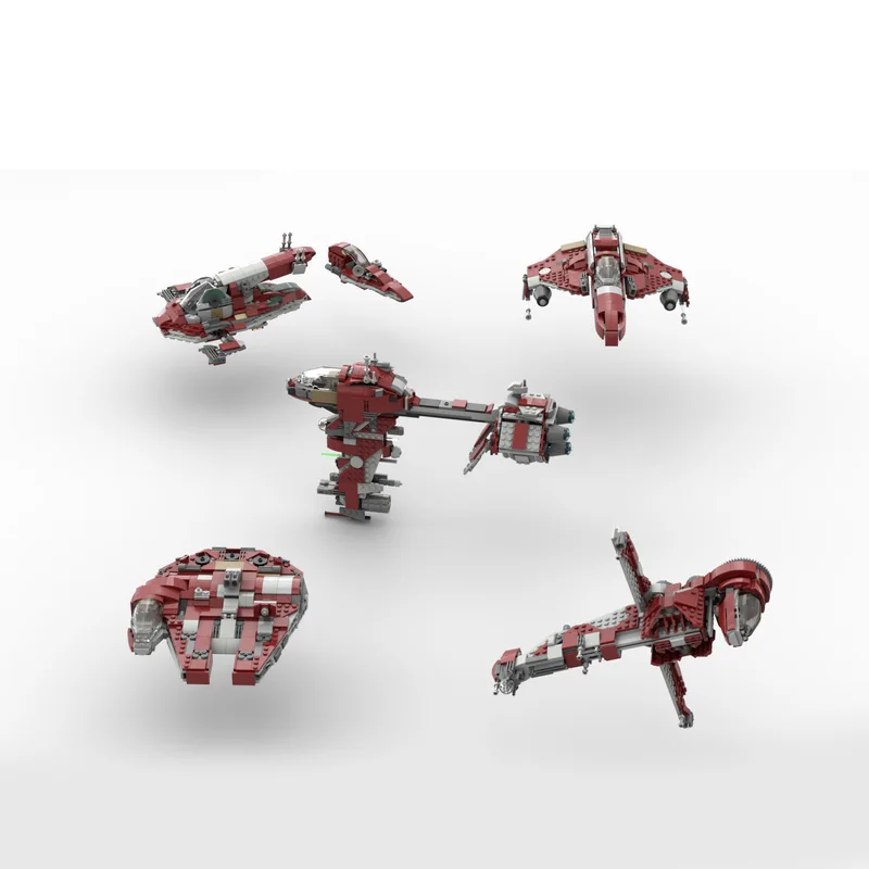 677 PCS Star Fighting T6 Alternatives Bundle 34 alternatives from set 75362 MOC Customize Modular DIY Boys Toy Christmas Gift