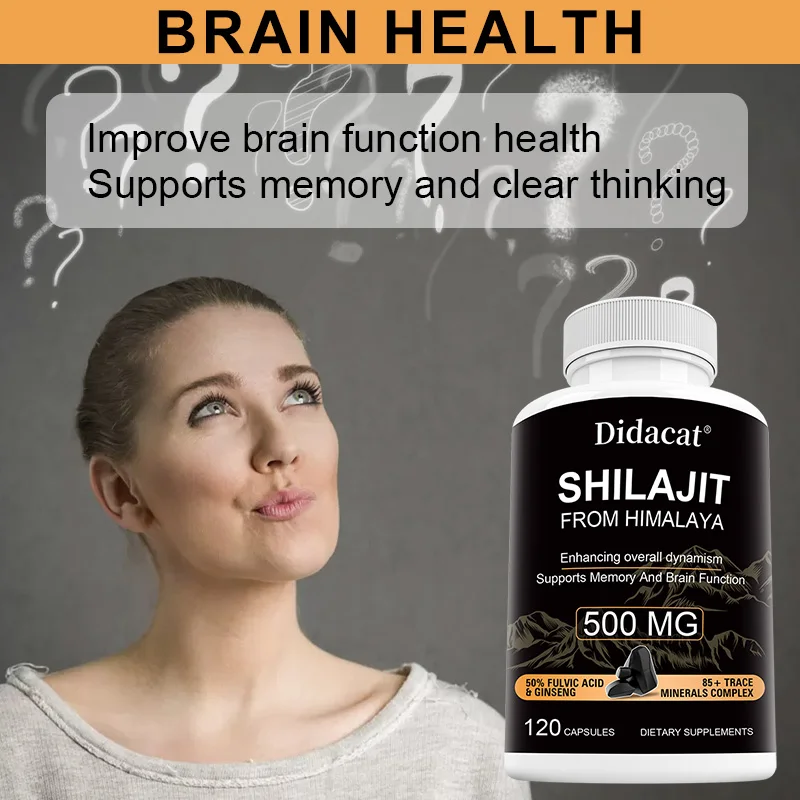 

Shilajit Capsules - Enhance Energy, Strengthen Bones, Promote Digestive Health, Improve Immunity and Promotes Overall Vitality