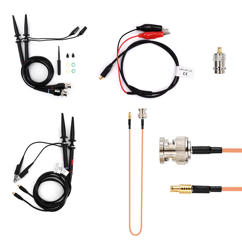 BNC Oscilloscope Probe Scope 100M Bandwidth Analyzer Alligator Clip Probe Multimeter Test Leads Electronic Oscilloscope Probe