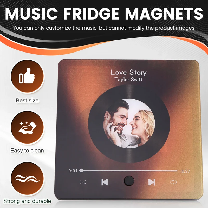 Customizable Music Fridge Magnet Personalized Refrigerator Sticker Formusic Lovers
