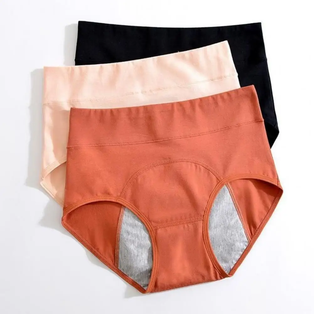 Female Physiological Pants Leak Proof Menstrual Women Underwear Period Panties Cotton Health Seamless Briefs In The Waist Warm
