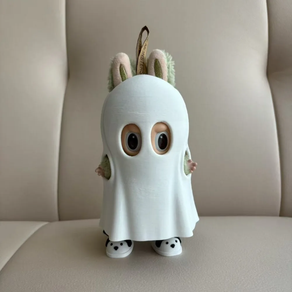 

Одежда для куклы Лаббуса 17 см, костюмы на Хэллоуин, 3D принт, платье с призраком, аксессуары для кукол, подарок для сидения, игрушки «сделай сам»