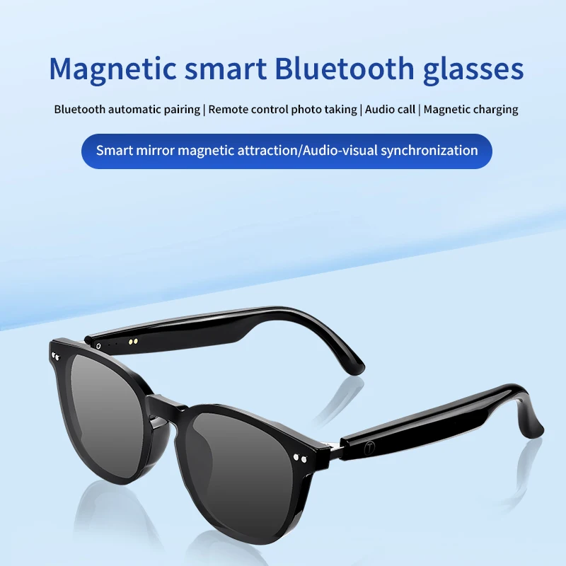 

Умные очки Hanxing AI Translation, Bluetooth-наушники для звонков, УФ-защитные линзы для занятий спортом на открытом воздухе, солнцезащитные очки с подключенной рамкой