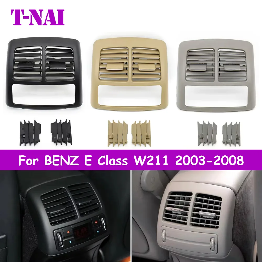 Car Rear Air Conditioning AC Vent Grille Outlet Panel Cover For Mercedes Benz E Class W211 E280 2003 2004 2005 2006 2007 2008