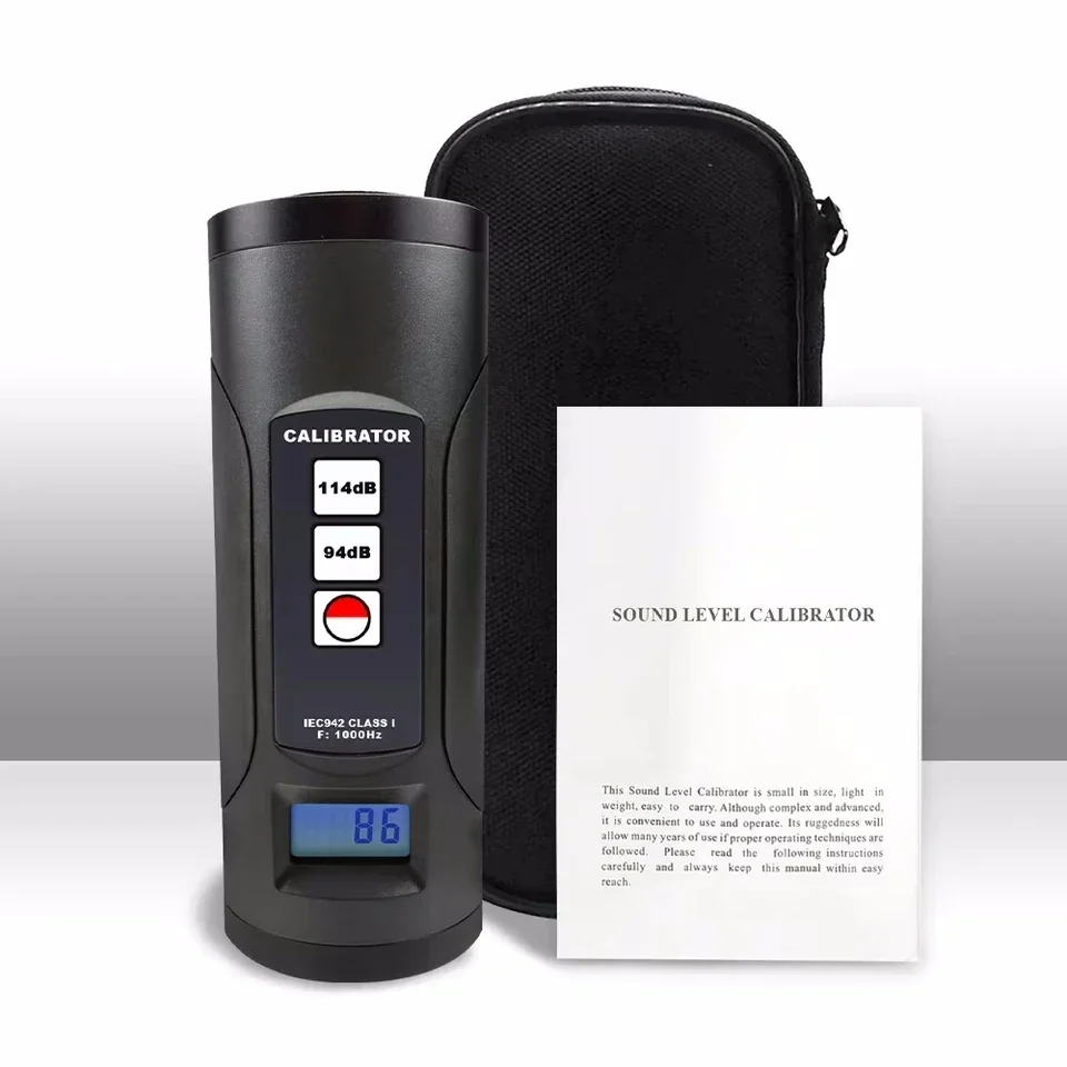 1/2 Inch 1 Inch Backlight SPL Level Measuring Instrument 94dB 114dB Noise Decibel Tester Microphone Sonometer Calibrator