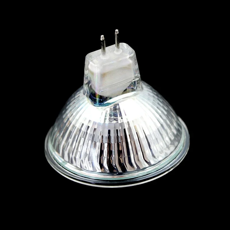 3-teilige Halogen MR16 10 W 20 W 35 W 50 W 12 V AC Glühbirnen für Landschaftsschienenlichter Glasfaser-Schreibtischlampen BAB C-Strahler