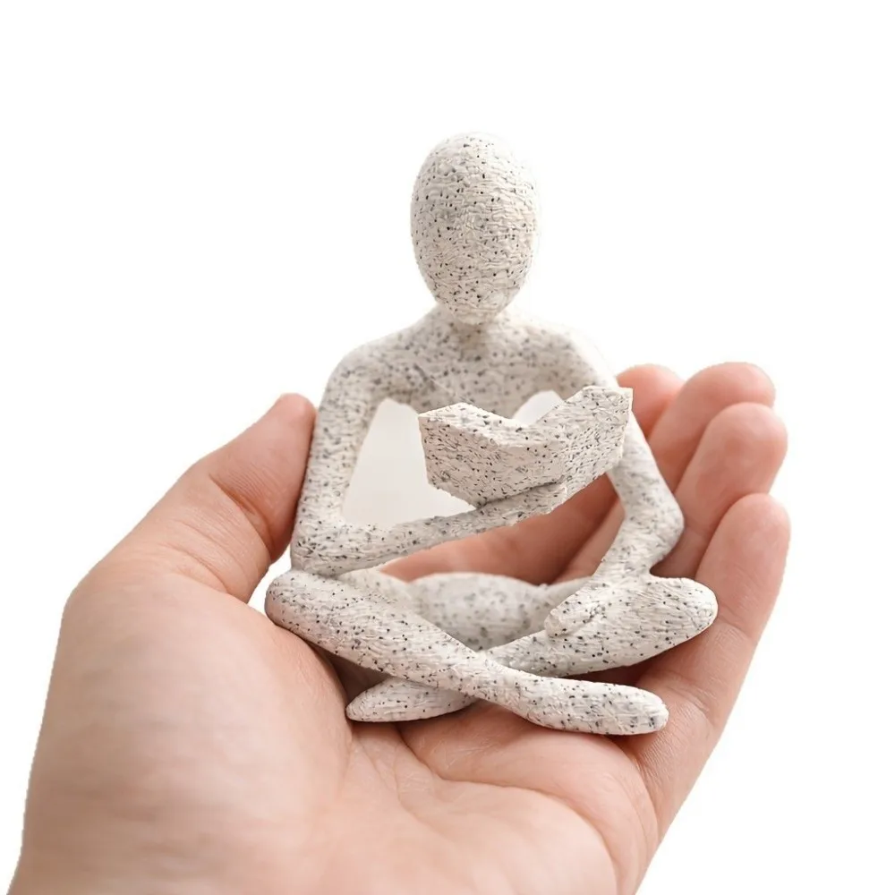Modern Mini Reader Sculpture Ornament Abstract Decorative Reader-Shaped Statue Minimalist Reading Figure Ornament Bedroom
