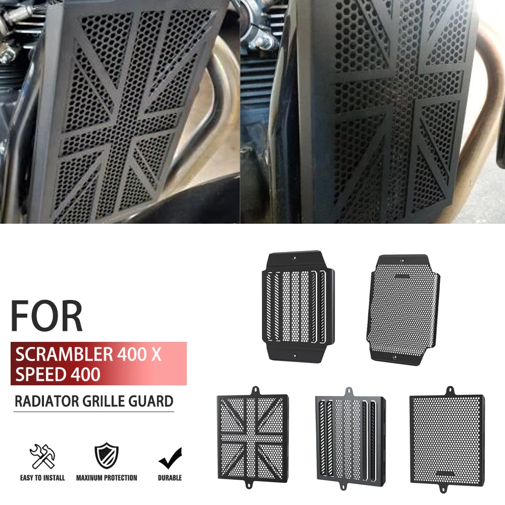 

For Speed400 Scrambler 400 X 2024 2025 2026 Speed 400 Scrambler 400X Motorcycle CNC Radiator Grille Guard Grill Cover Protection